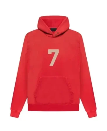 Fear of God 7 Red Essentials Hoodie